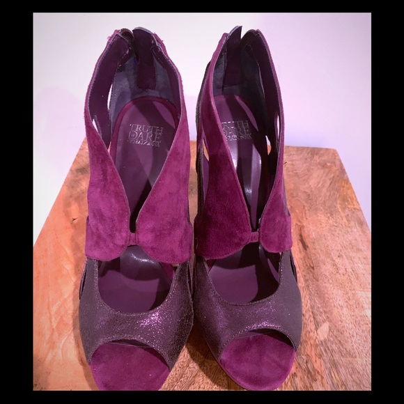 Truth or Dare by Madonna Shoes - Truth or Dare by Madonna, maroon sexy platforms